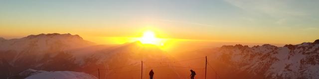 Ski Au Coucher De Soleil 20 Fevrier 2019