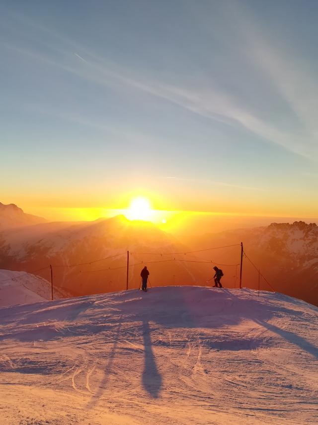 Ski Au Coucher De Soleil 20 Fevrier 2019