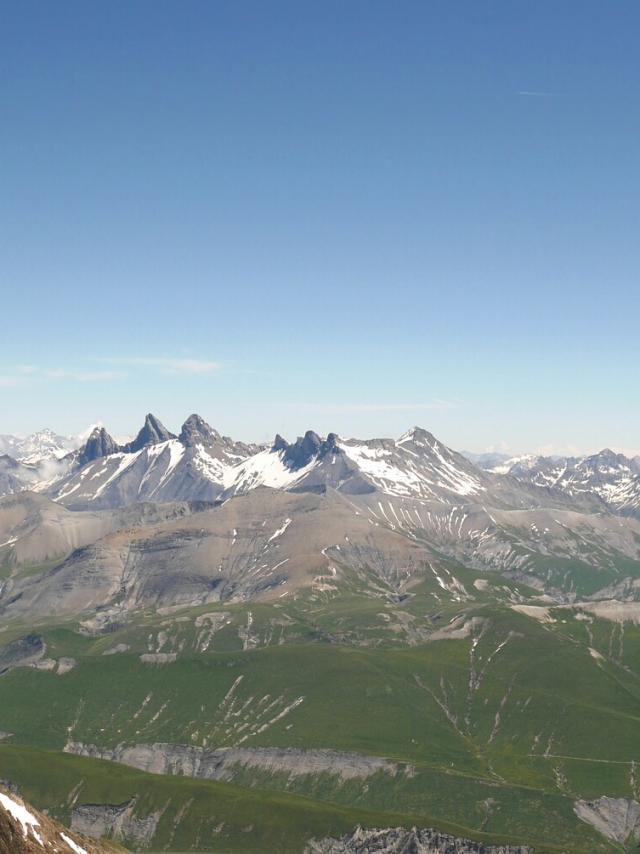 Vue Aiguilles D'arves depuis le Pic Blanc