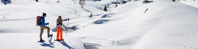 Balade en raquettes sur le plateau des lacs