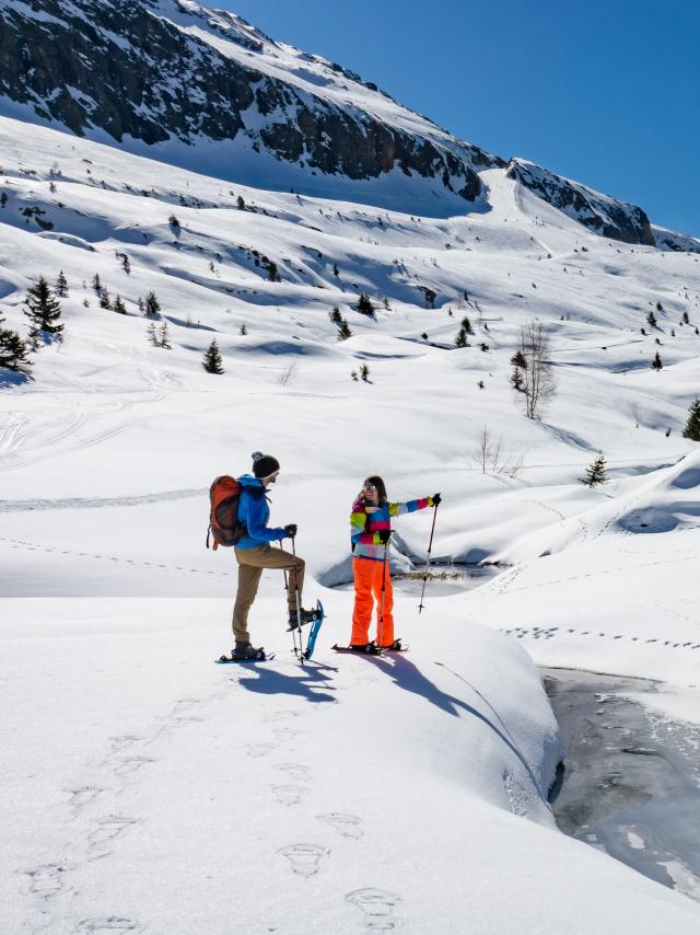 Balade en raquettes sur le plateau des lacs