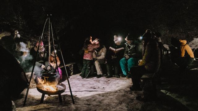 Soirée Trappeur autour du feu