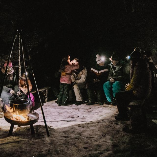 Soirée Trappeur autour du feu